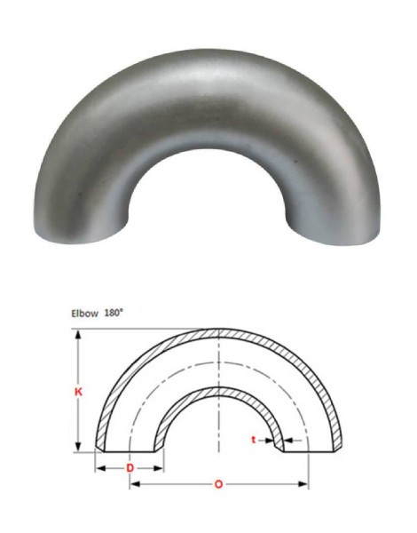 180 Deg. Elbow Buttweld Fittings
